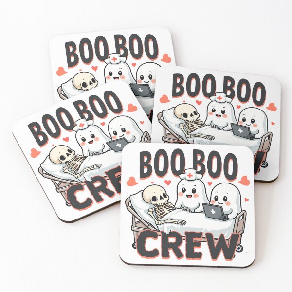 Item preview, Boo Boo Crew Cute Halloween Nurse Ghosts designed and sold by Quirky Shirts.