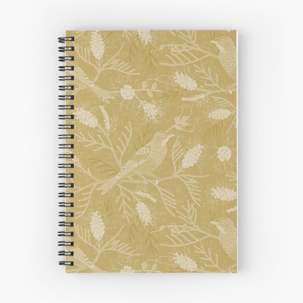 Item preview, Birds in Grevillea - Honey designed and sold by Olivia Munroe.