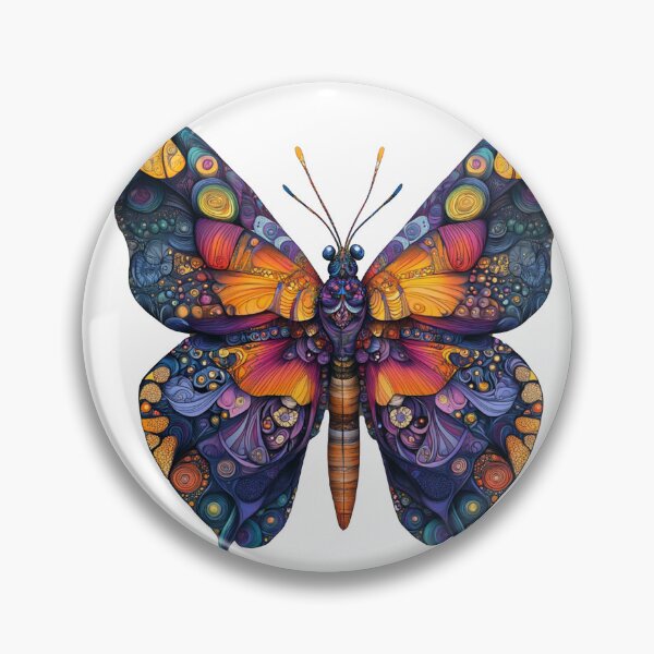 Item preview, Mystical biomimicry Fractal Butterfly Art designed and sold by chi3-jp.