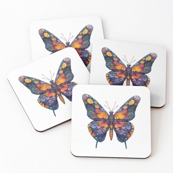 Item preview, Mystical biomimicry Fractal Butterfly Art designed and sold by chi3-jp.