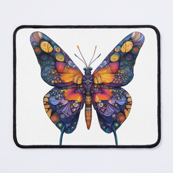 Item preview, Mystical biomimicry Fractal Butterfly Art designed and sold by chi3-jp.