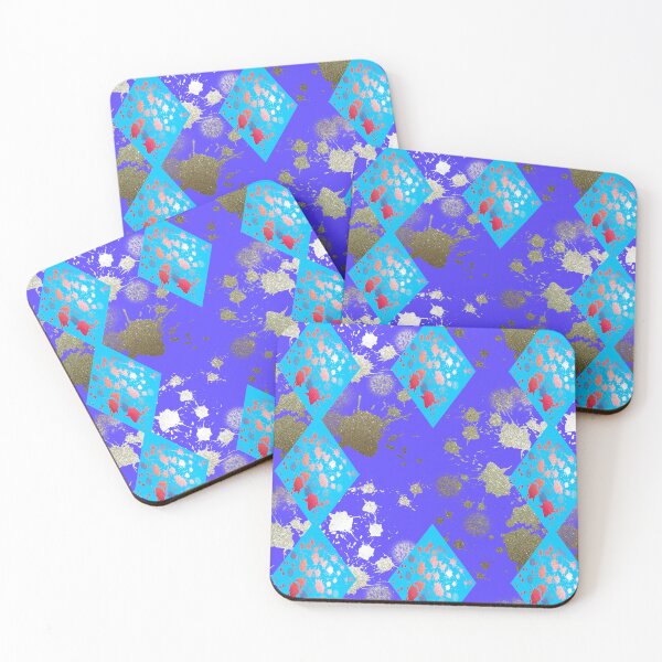 Item preview, Glitter Diamonds Gold Splats / Gold Glitter designed and sold by Victoria Rose.