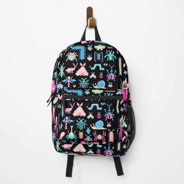 Item preview, Pretty Pixel Art of Insects Pattern designed and sold by narwhalwall.