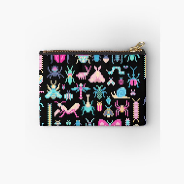 Item preview, Pretty Pixel Art of Insects Pattern designed and sold by narwhalwall.