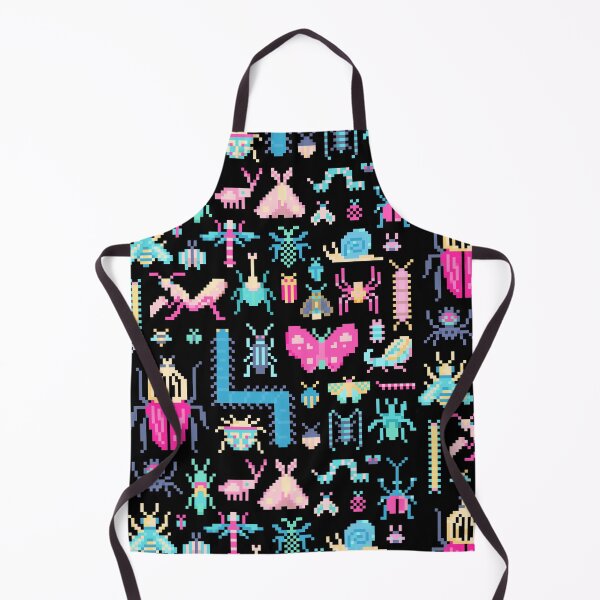 Item preview, Pretty Pixel Art of Insects Pattern designed and sold by narwhalwall.