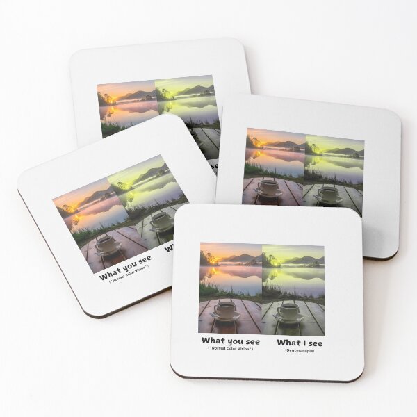 Item preview, Sunset on the Lake: Deuteranopia Awareness Design designed and sold by Expathers.