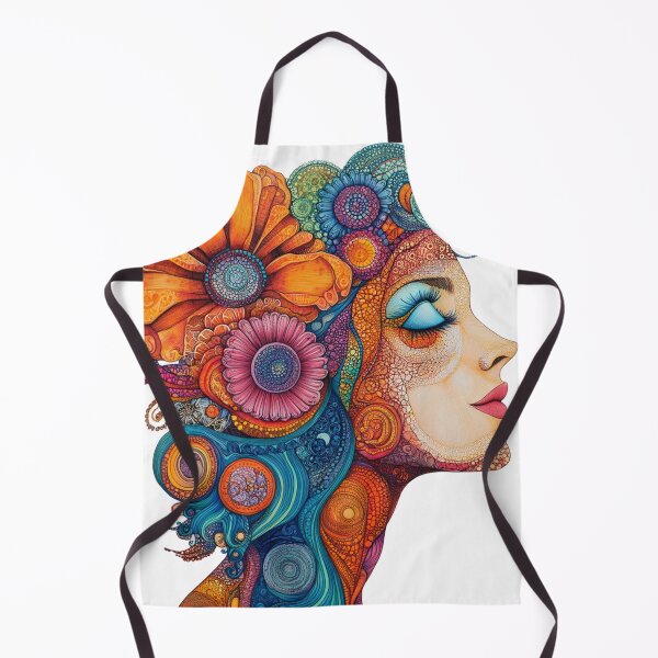 Item preview, Botanical Psychedelic Face Art designed and sold by chi3-jp.