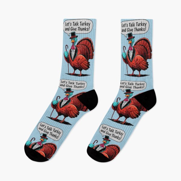 Item preview, Let's Talk Turkey And Give Thanks Funny Thanksgiving Quote designed and sold by TheArtOfPat.
