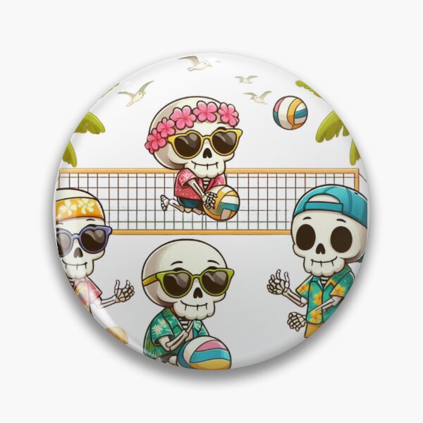Item preview, "Beach Volleyball Party Skeletons" designed and sold by taworn.