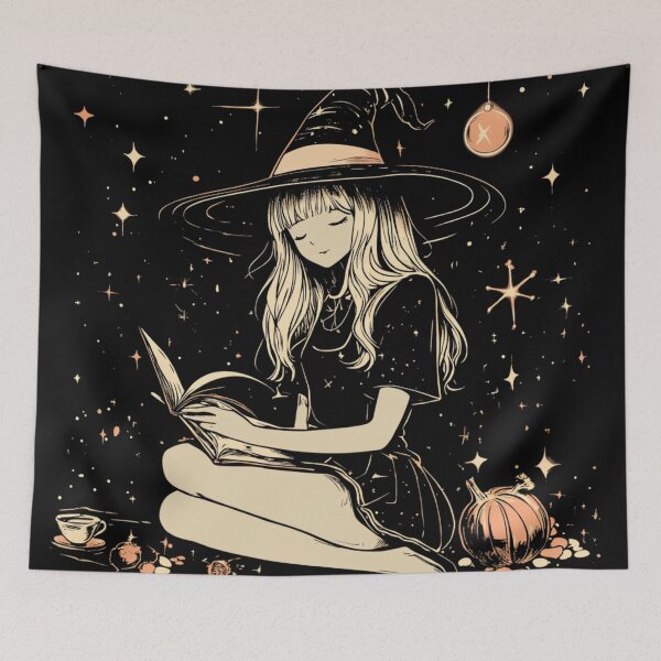 Item preview, Midnight Spells: The Anime Witch's Quiet Study designed and sold by MythSpire.