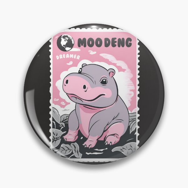 Item preview, Baby Moo Deng Pygmy Hippo Hippopotamus Zoo Keeper Zoological Meme designed and sold by wigobun.