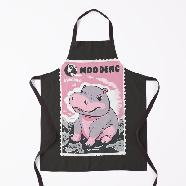Item preview, Baby Moo Deng Pygmy Hippo Hippopotamus Zoo Keeper Zoological Meme designed and sold by wigobun.