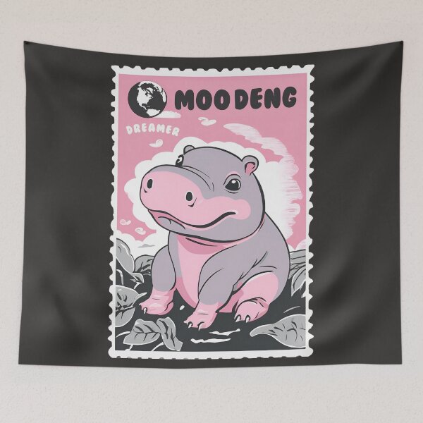 Item preview, Baby Moo Deng Pygmy Hippo Hippopotamus Zoo Keeper Zoological Meme designed and sold by wigobun.