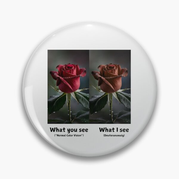 Item preview, A Rose in Different Light: Deuteranomaly Awareness designed and sold by Expathers.