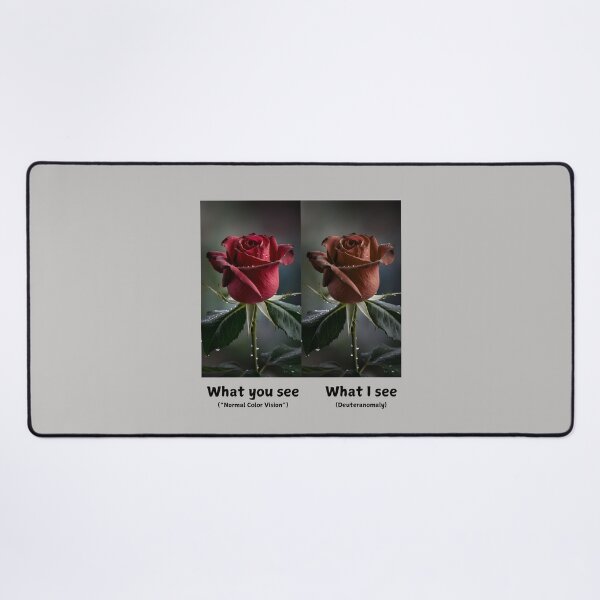 Item preview, A Rose in Different Light: Deuteranomaly Awareness designed and sold by Expathers.