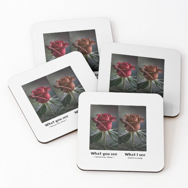Item preview, A Rose in Different Light: Deuteranomaly Awareness designed and sold by Expathers.