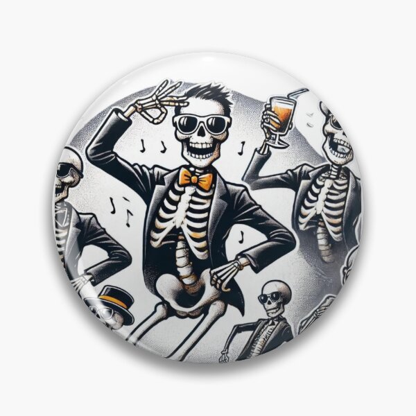 Item preview, "Coolest skeleton at night party" designed and sold by taworn.
