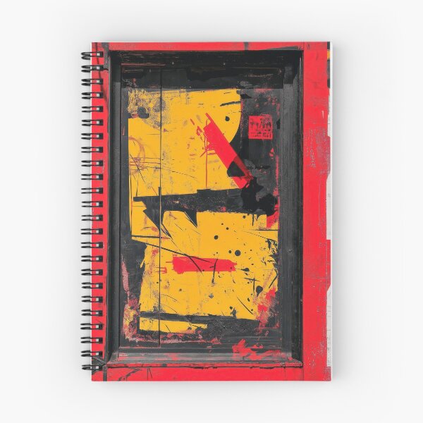 Artikelvorschau, Pop-Art inspirierte digitale Kunst - Graffiti-Wand rot und gelb dominieren entworfen und verkauft von Desiredobsolete.