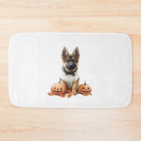 Item preview, German Shepherd Puppy with Halloween Pumpkins designed and sold by Fab-Haven.