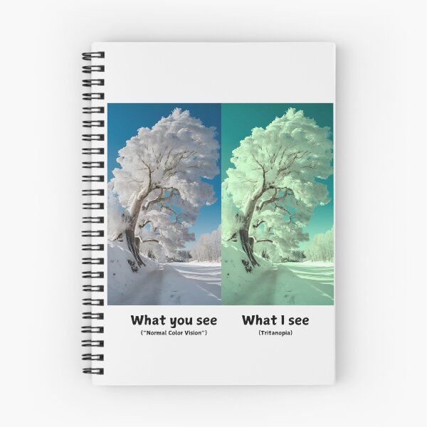 Item preview, Winter's Splendor: Tritanopia Awareness Snowy Landscape designed and sold by Expathers.