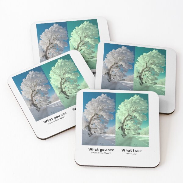 Item preview, Winter's Splendor: Tritanopia Awareness Snowy Landscape designed and sold by Expathers.