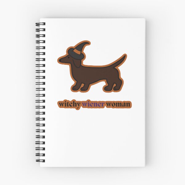 Item preview, Witchy Wiener Woman- Red Dachshund Black/Orange designed and sold by NDeYoungLLC.