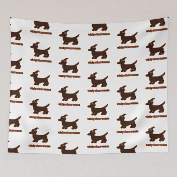 Item preview, Witchy Wiener Woman- Red Dachshund Black/Orange designed and sold by NDeYoungLLC.