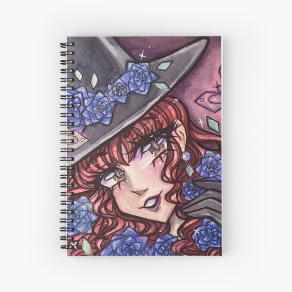 Artikel-Vorschau von Hexe mit Rosen Aquarell Porträt, designt und verkauft von KatDarling.