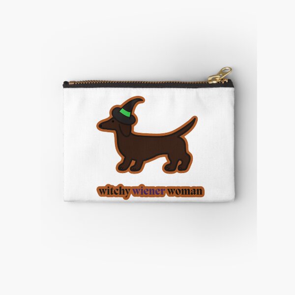 Item preview, Witchy Wiener Woman- Red Dachshund Black/Green designed and sold by NDeYoungLLC.
