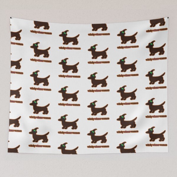 Item preview, Witchy Wiener Woman- Red Dachshund Black/Green designed and sold by NDeYoungLLC.