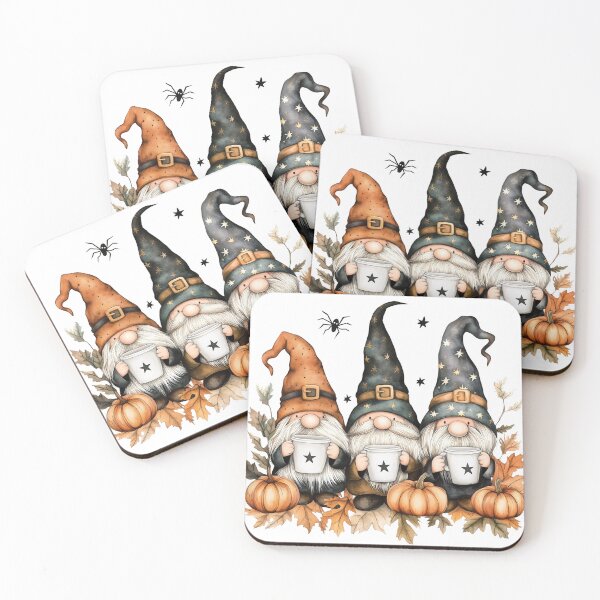 Item preview, Halloween Gnome Trio with Mugs designed and sold by Fab-Haven.