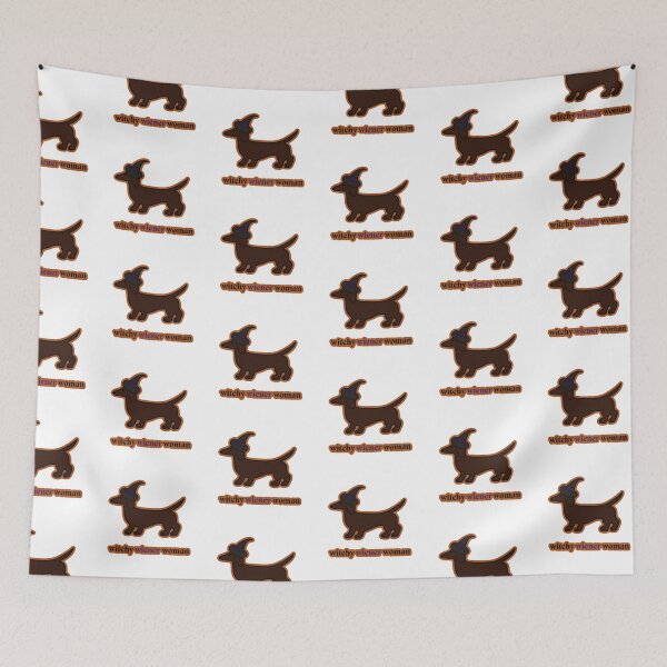 Item preview, Witchy Wiener Woman- Red Dachshund Black/Purple designed and sold by NDeYoungLLC.