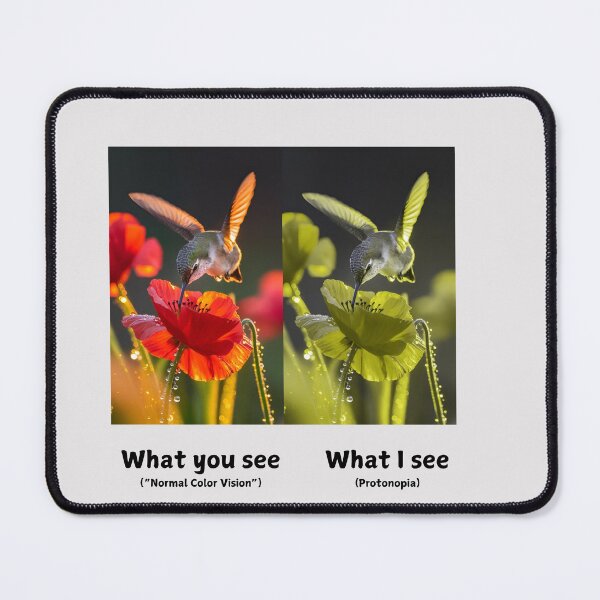 Item preview, Seeing Differently: Protonopia Awareness Hummingbird Design designed and sold by Expathers.