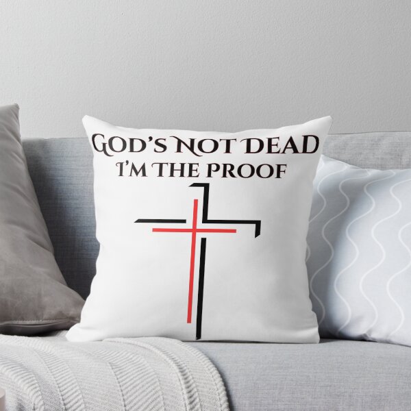 Item preview, God's Not Dead I'm The Proof, black/red font designed and sold by Redeemed365.