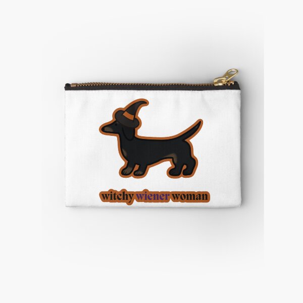 Item preview, Witchy Wiener Woman- Black Dachshund Black/Orange designed and sold by NDeYoungLLC.