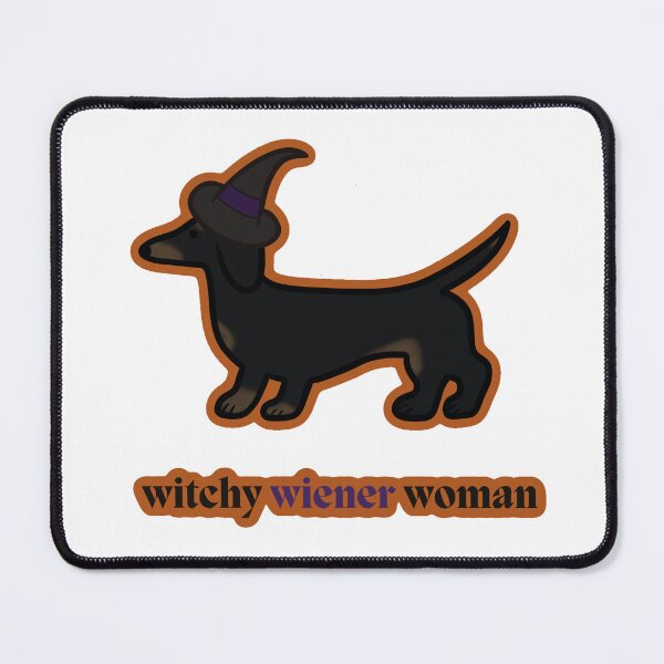 Item preview, Witchy Wiener Woman- Black Dachshund Black/Purple designed and sold by NDeYoungLLC.