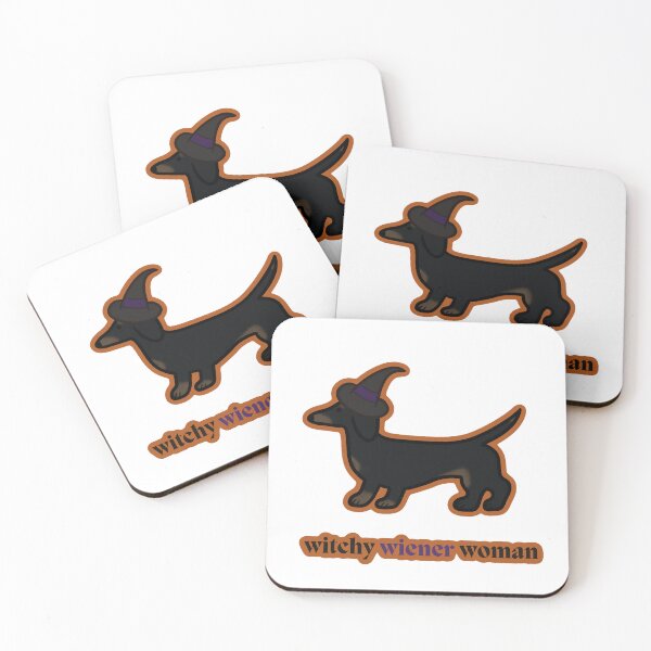 Item preview, Witchy Wiener Woman- Black Dachshund Black/Purple designed and sold by NDeYoungLLC.