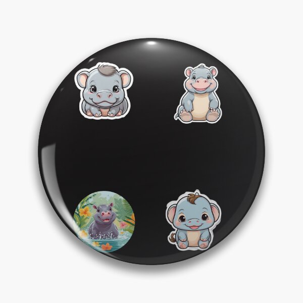 Item preview, Baby Pygmy Hippopotamus HD Sticker Set / T Shirt designed and sold by Designsleashed.