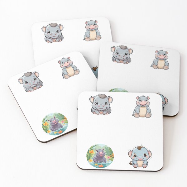 Item preview, Baby Pygmy Hippopotamus HD Sticker Set / T Shirt designed and sold by Designsleashed.