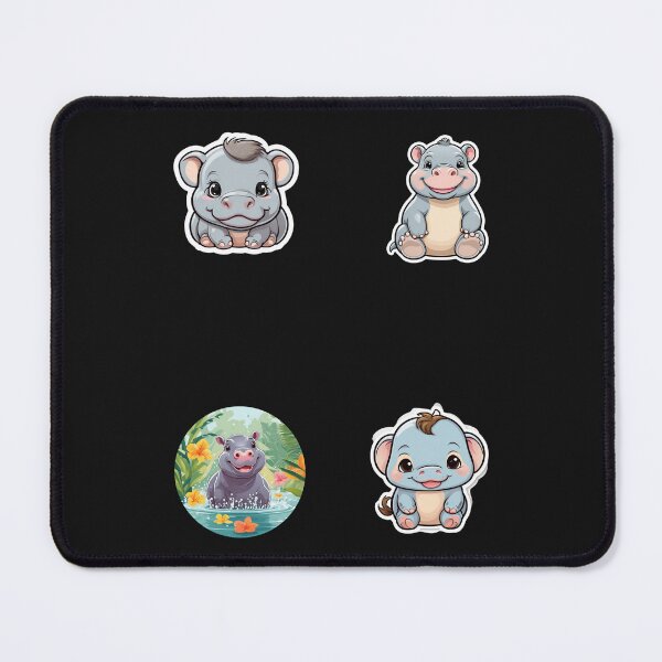 Item preview, Baby Pygmy Hippopotamus HD Sticker Set / T Shirt designed and sold by Designsleashed.