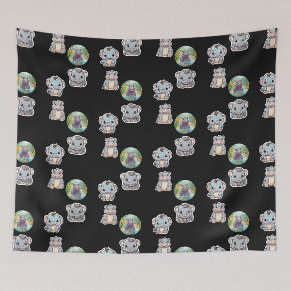 Item preview, Baby Pygmy Hippopotamus HD Sticker Set / T Shirt designed and sold by Designsleashed.