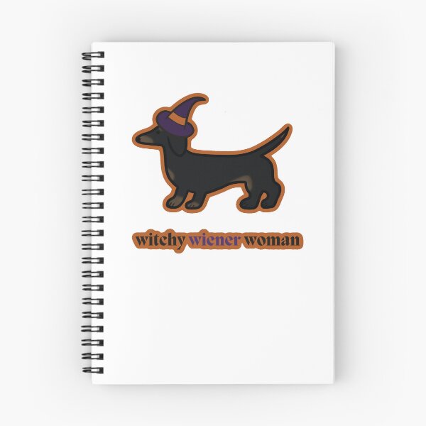 Item preview, Witchy Wiener Woman- Black Dachshund Purple/Orange designed and sold by NDeYoungLLC.