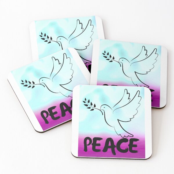 Item preview, "Peaceful Dove" Magenta and Blue Sky Art - Serenity and Hope Design designed and sold by Fredster1966.