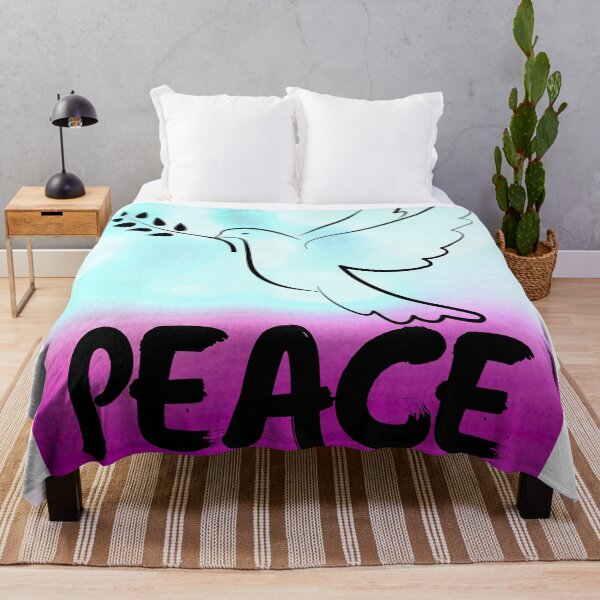 Item preview, "Peaceful Dove" Magenta and Blue Sky Art - Serenity and Hope Design designed and sold by Fredster1966.