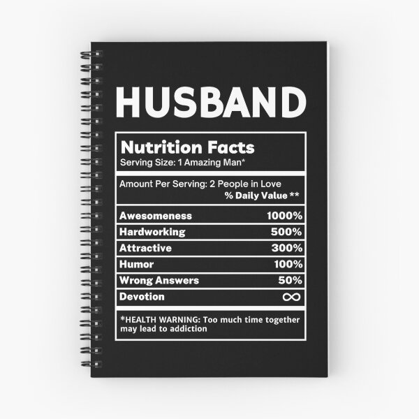 Item preview, Husband Funny Nutritional Facts Gifts designed and sold by SpeakSarcasm.