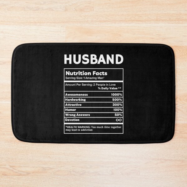 Item preview, Husband Funny Nutritional Facts Gifts designed and sold by SpeakSarcasm.
