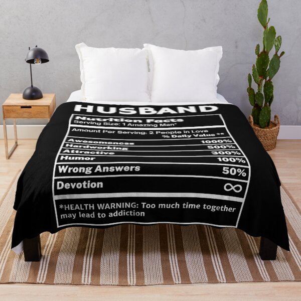 Item preview, Husband Funny Nutritional Facts Gifts designed and sold by SpeakSarcasm.