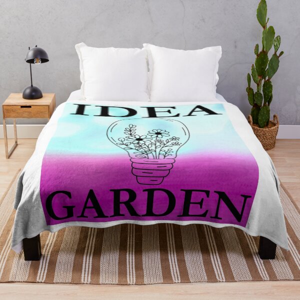 Item preview, "Idea Garden" Eco-Friendly Light Bulb with Flowers on Magenta Sky designed and sold by Fredster1966.