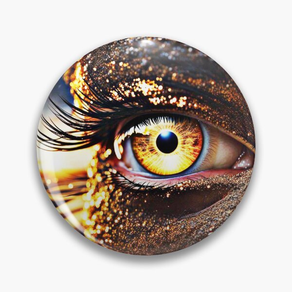 Item preview, Golden Gaze: The Eye of Infinite Light designed and sold by Pixelplanetdesigns.