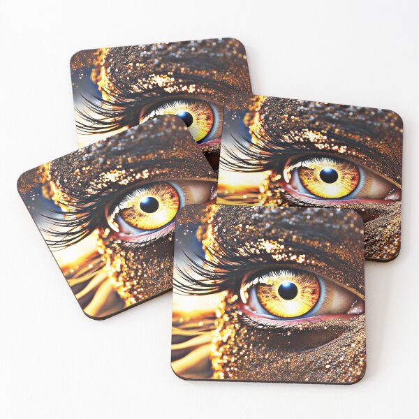 Item preview, Golden Gaze: The Eye of Infinite Light designed and sold by Pixelplanetdesigns.